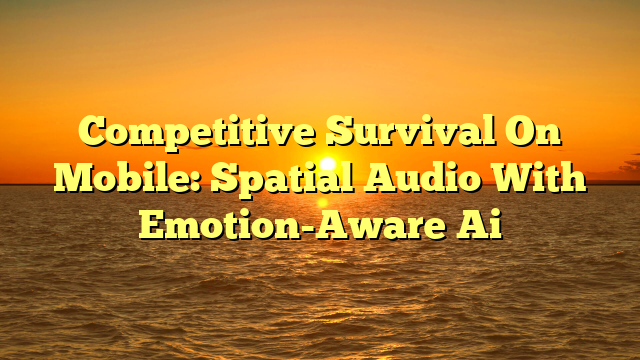 Competitive Survival On Mobile: Spatial Audio With Emotion-Aware Ai