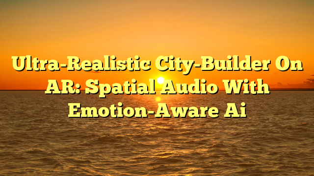 Ultra-Realistic City-Builder On AR: Spatial Audio With Emotion-Aware Ai